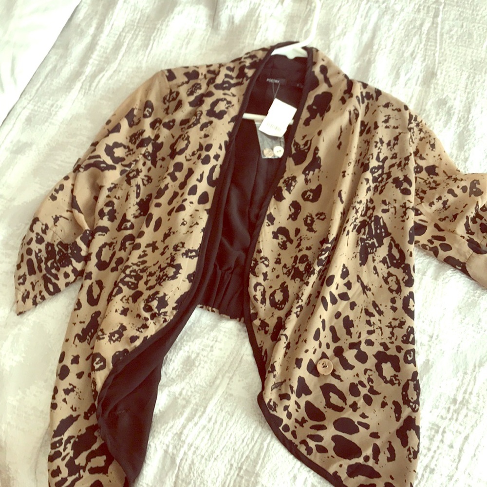 Leopard print cardigan
